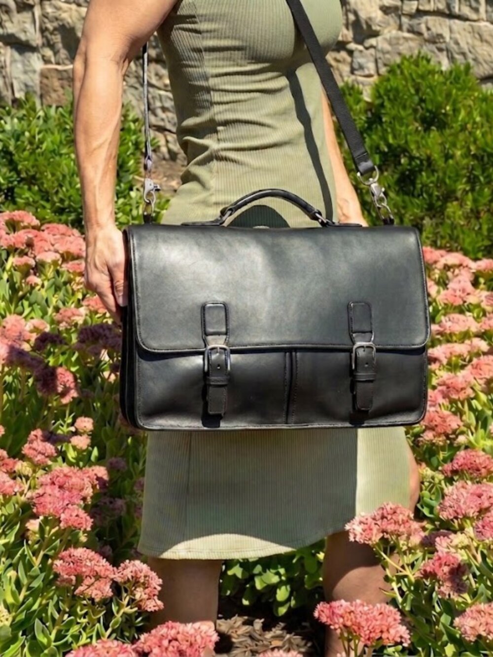 Vintage Coach Trader Brief Messenger, USA